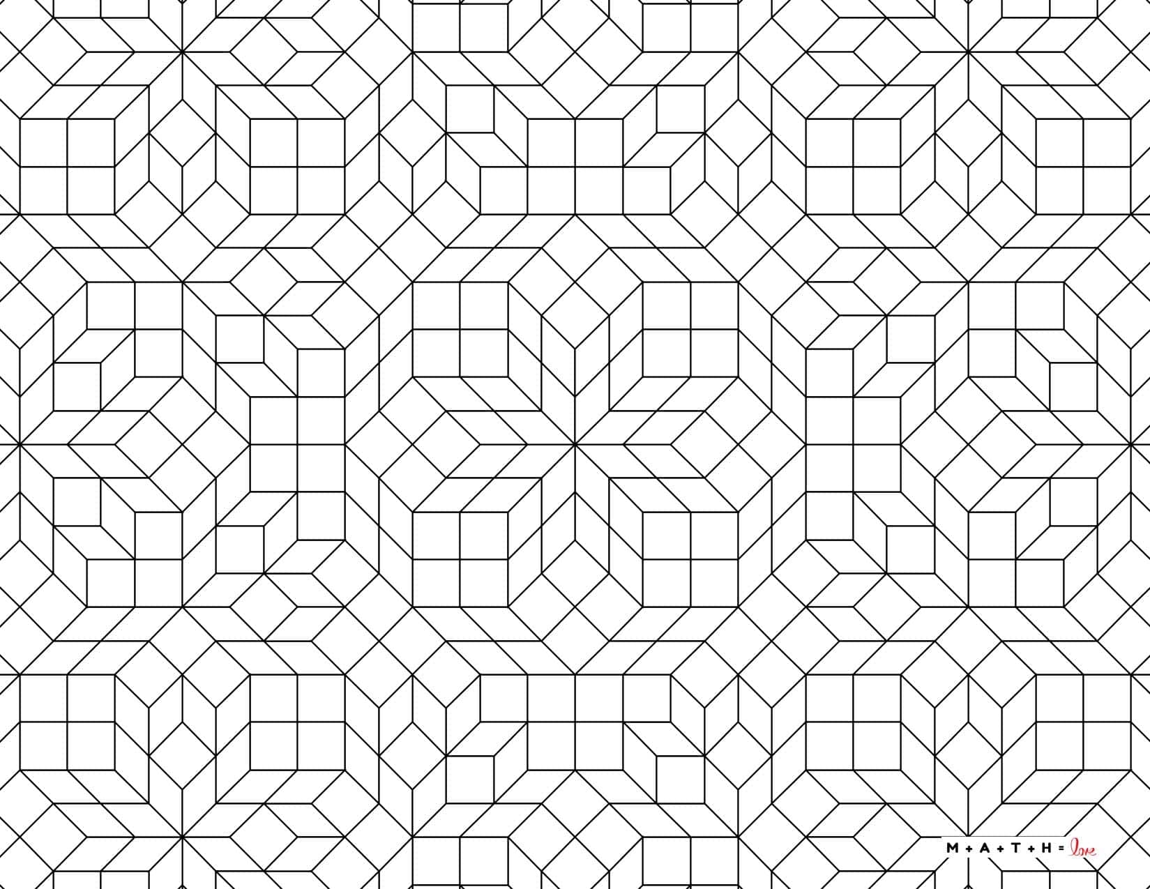 FREE Printable Geometric Coloring Pages PDF 