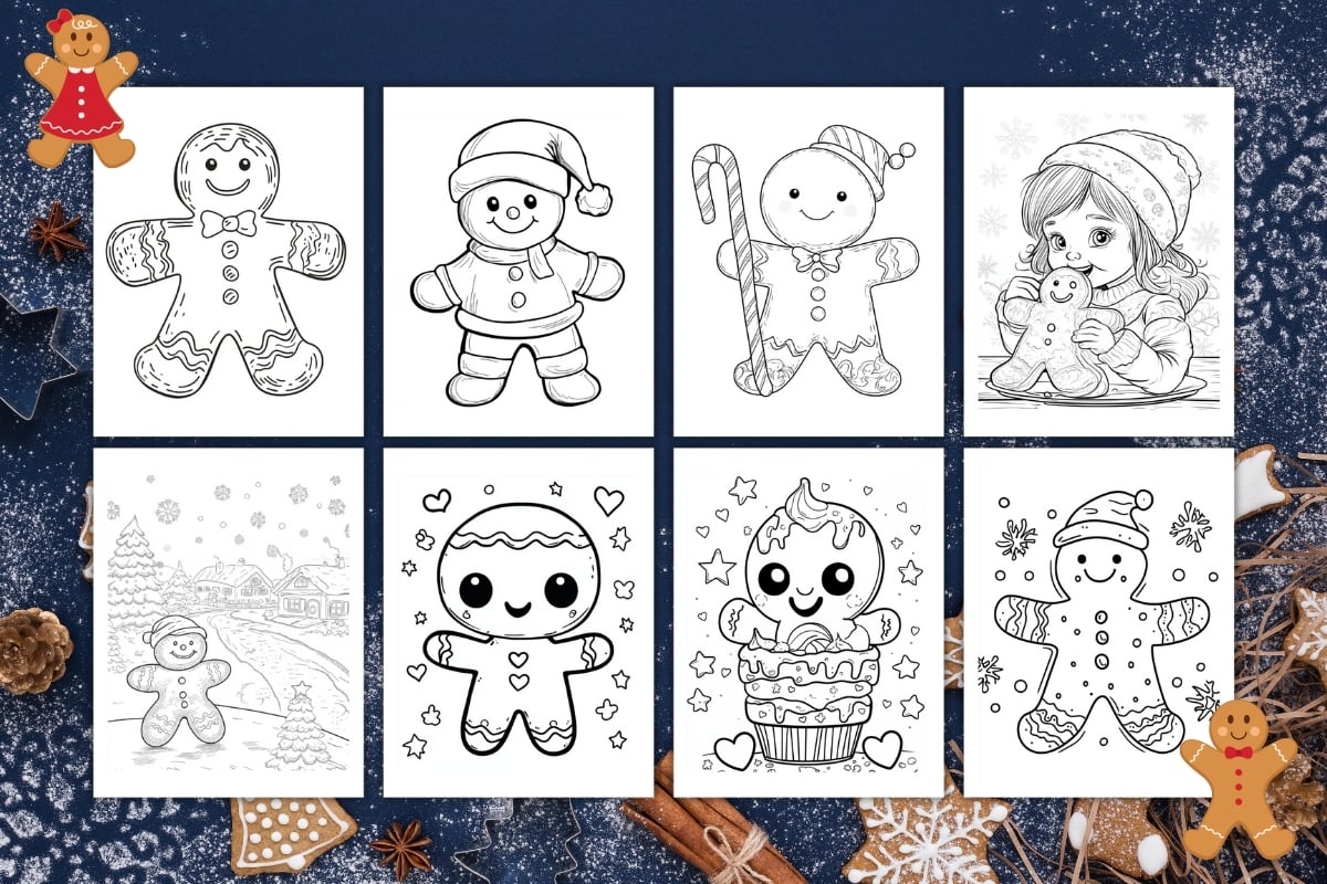 gingerbread man coloring pages gingerbread man coloring pages