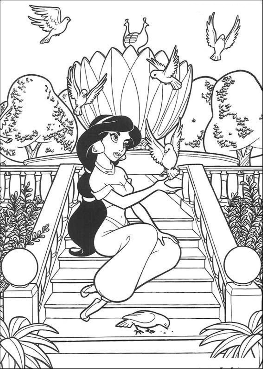 jasmine the princess coloring pages jasmine the princess coloring pages