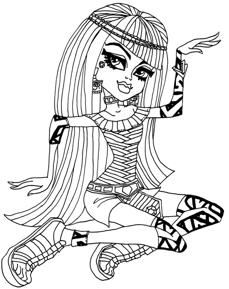 monster high coloring pages