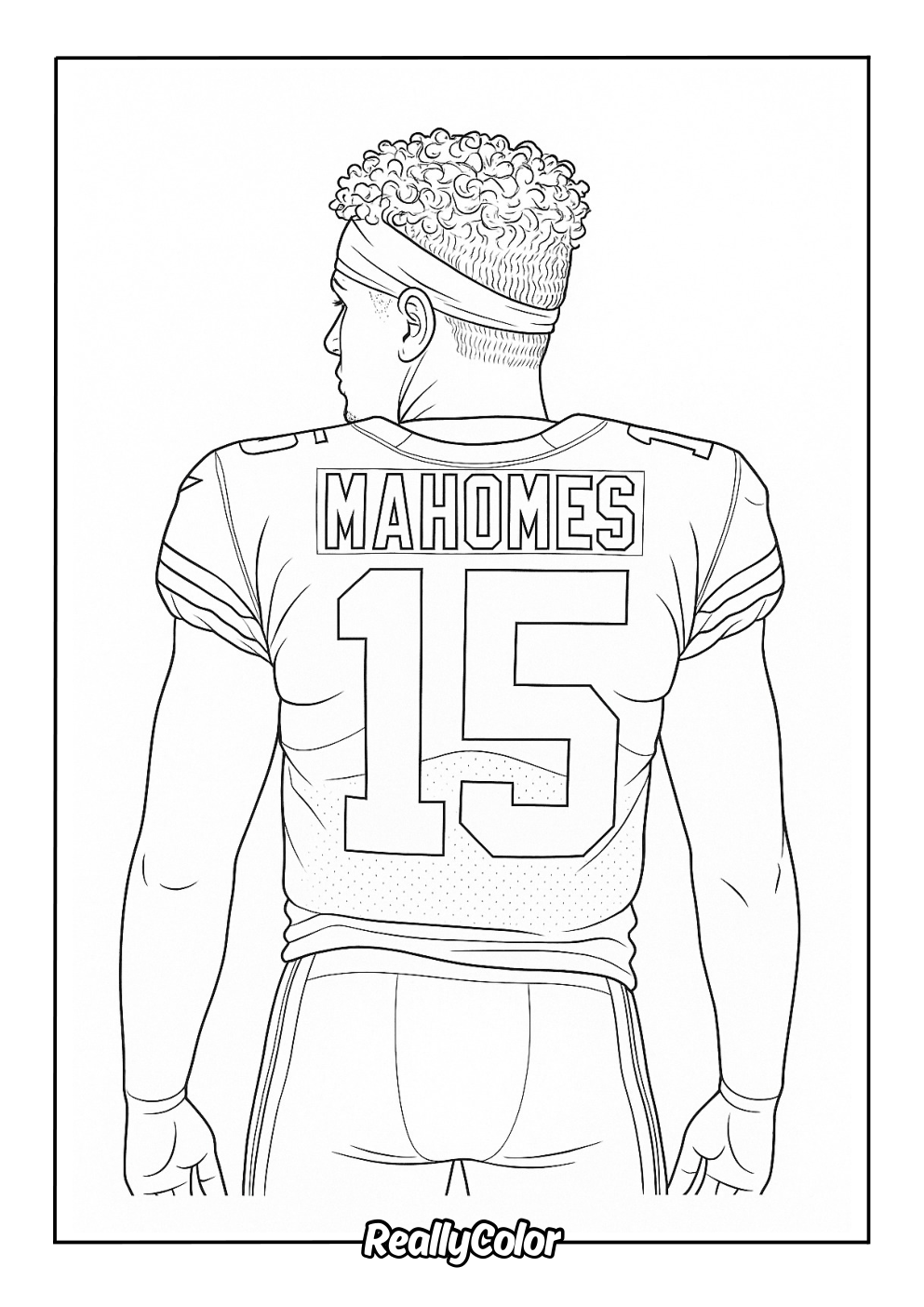 Free Printable Patrick Mahomes Coloring Pages