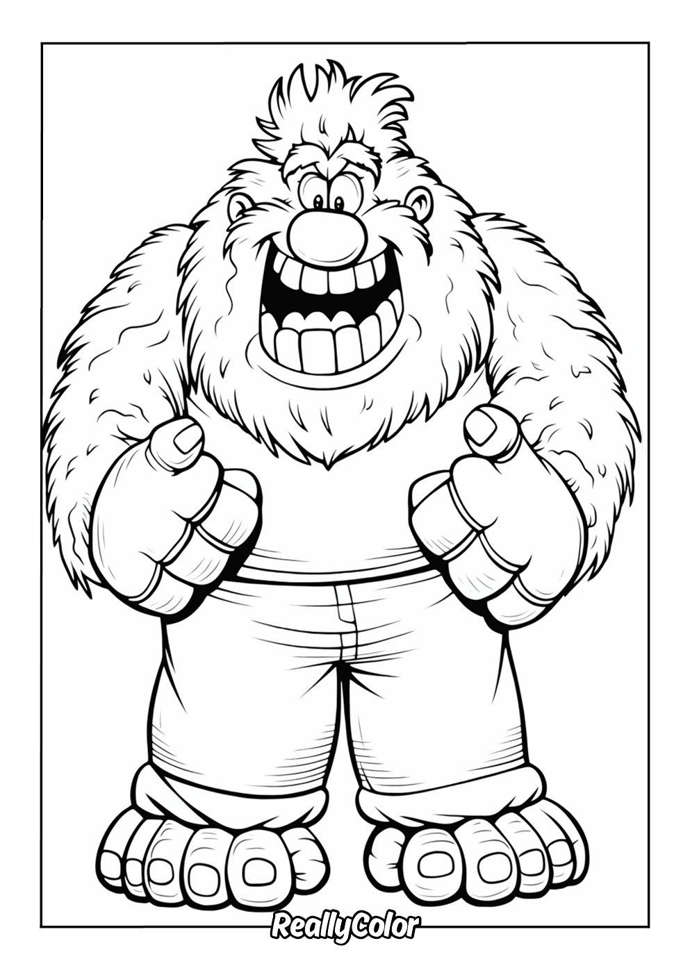 Free Printable Troll Coloring Pages