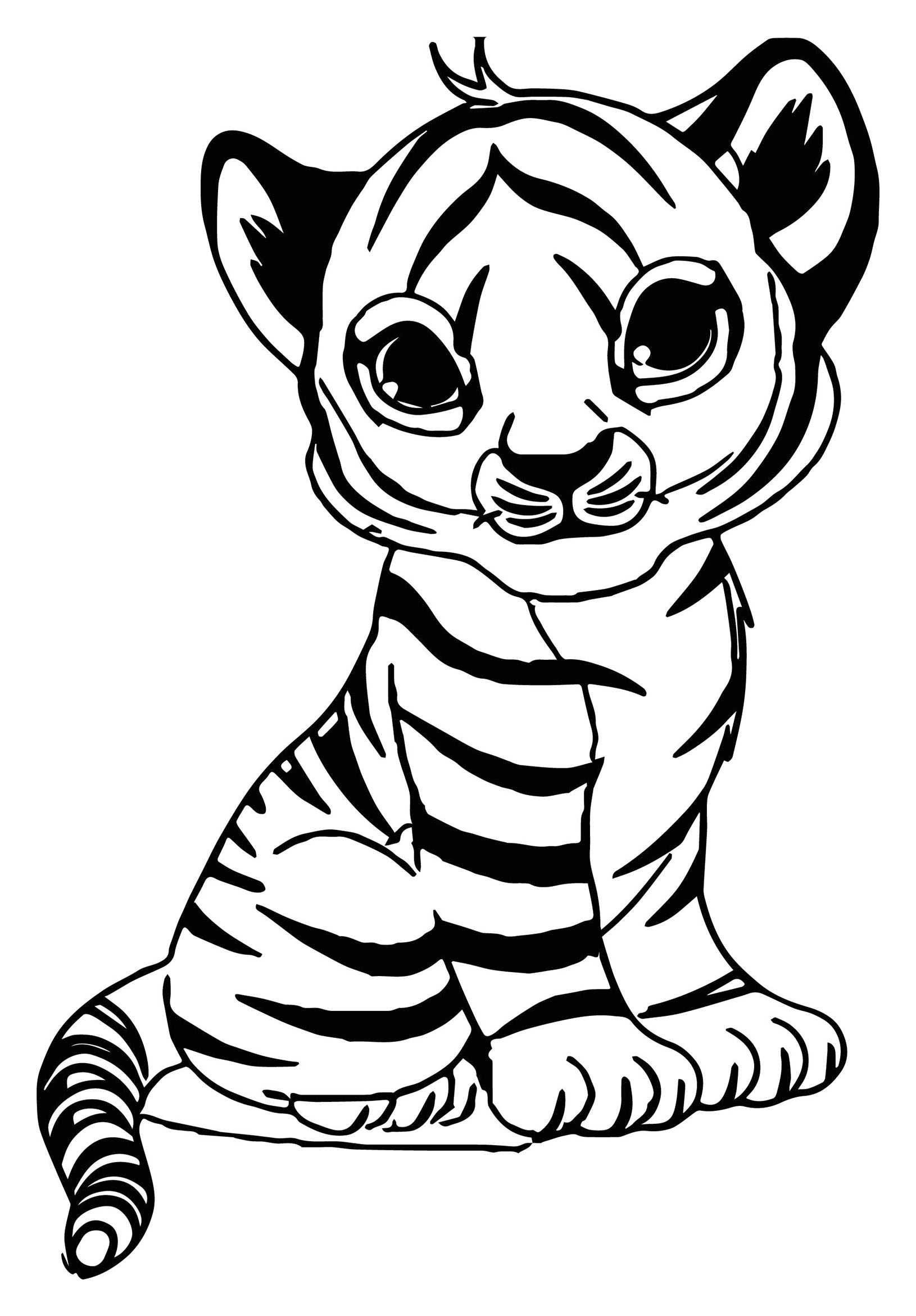 Free Tiger Drawing To Print And Color Tiger Coloring Pages