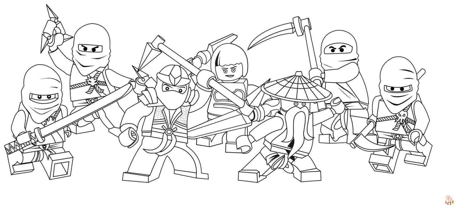 Gallery Lego Ninjago Coloring Pages To Teach Kids About Colors