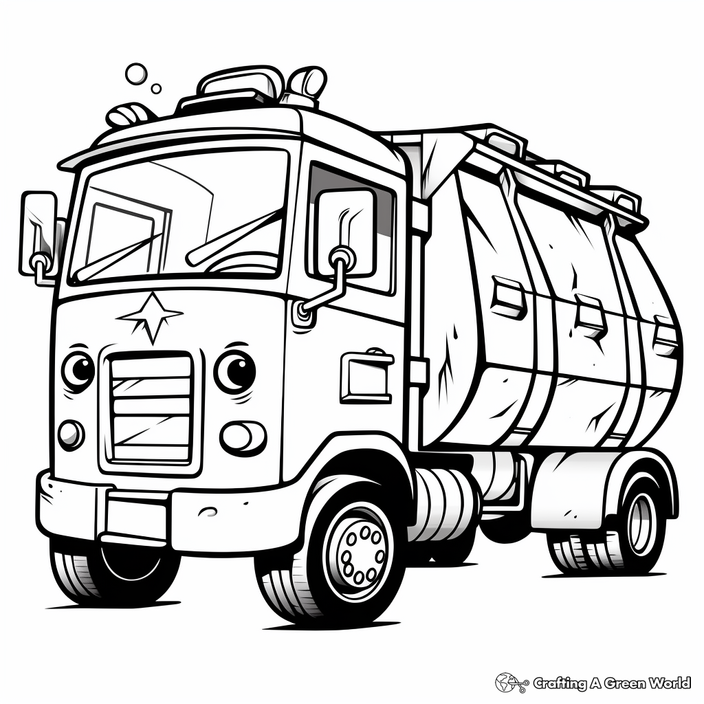 Garbage Truck Coloring Pages Free Printable Garbage Truck Coloring Pages Free Printable
