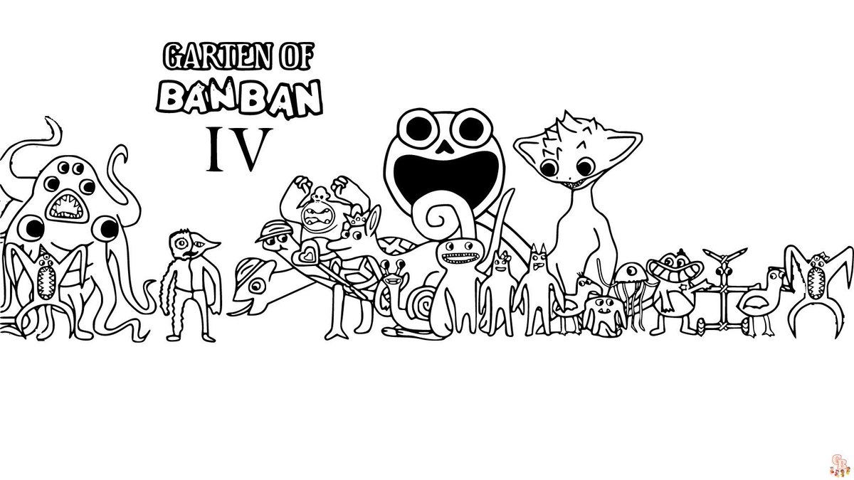 garten of ban ban coloring pages garten of ban ban coloring pages