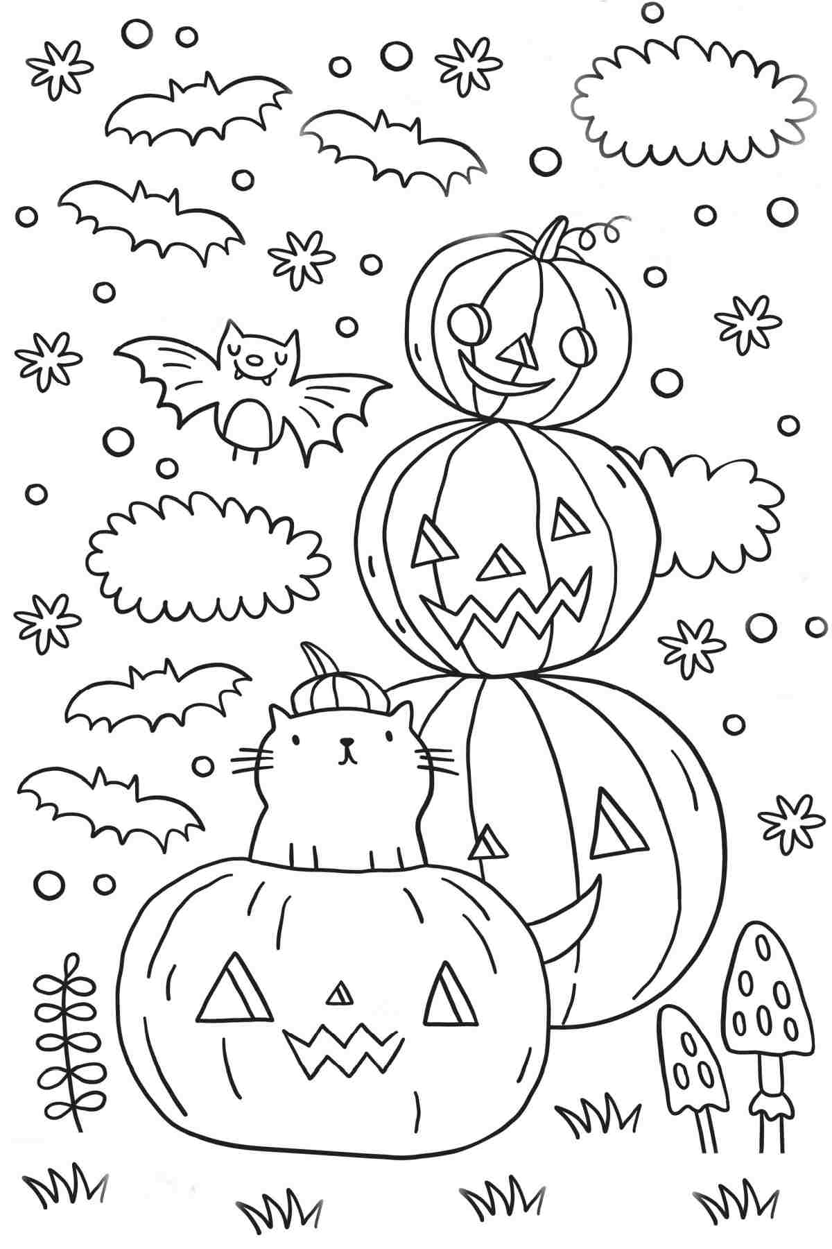 Get 13 Jack O Lantern Coloring Pages Free Halloween Printables
