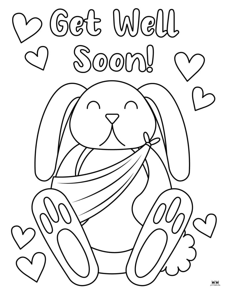 Get Well Soon Coloring Pages 15 FREE Pages Printabulls