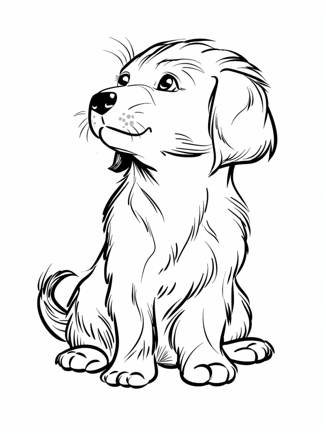 Get Your Puppy Fix Over 200 Printable Puppy Coloring Pages Digital Download Etsy