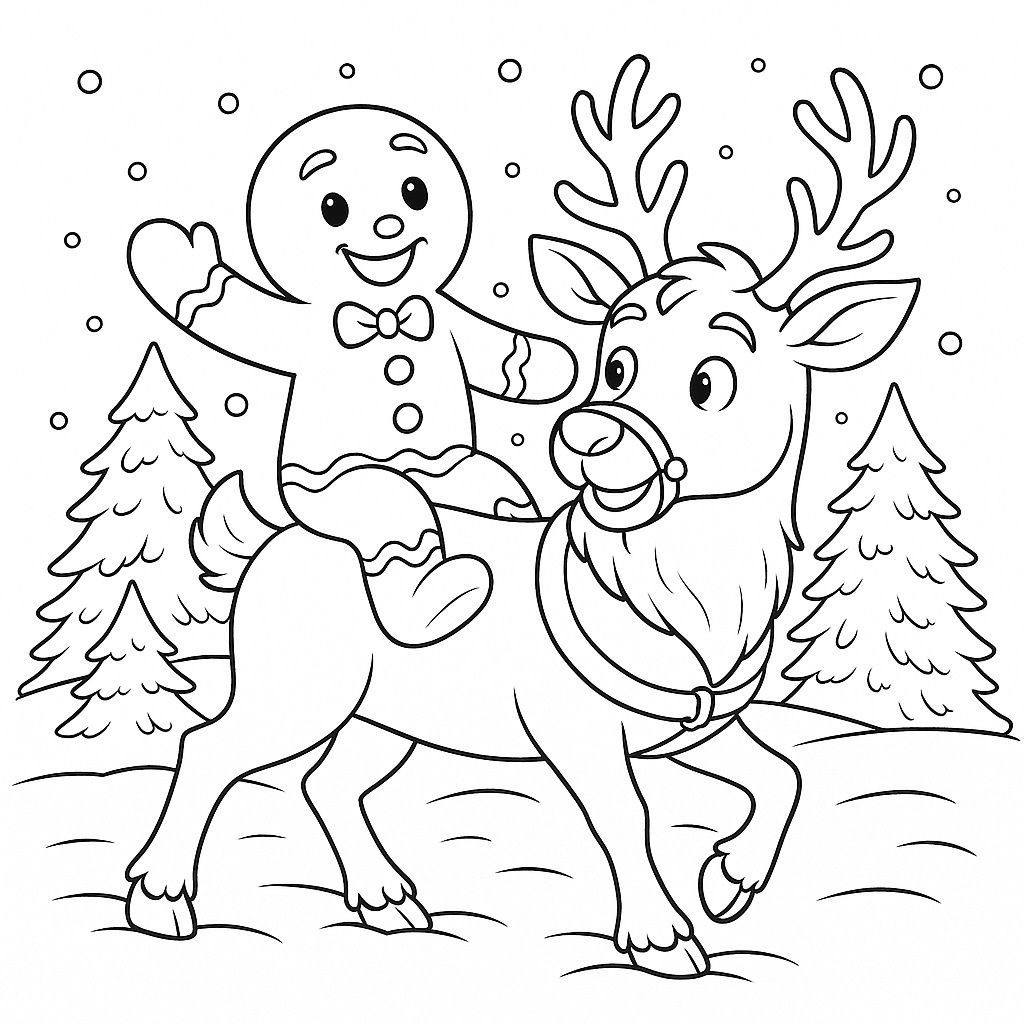Gingerbread Man Coloring Book Santa Papa John Gingerbread Man Coloring Book Santa Papa John