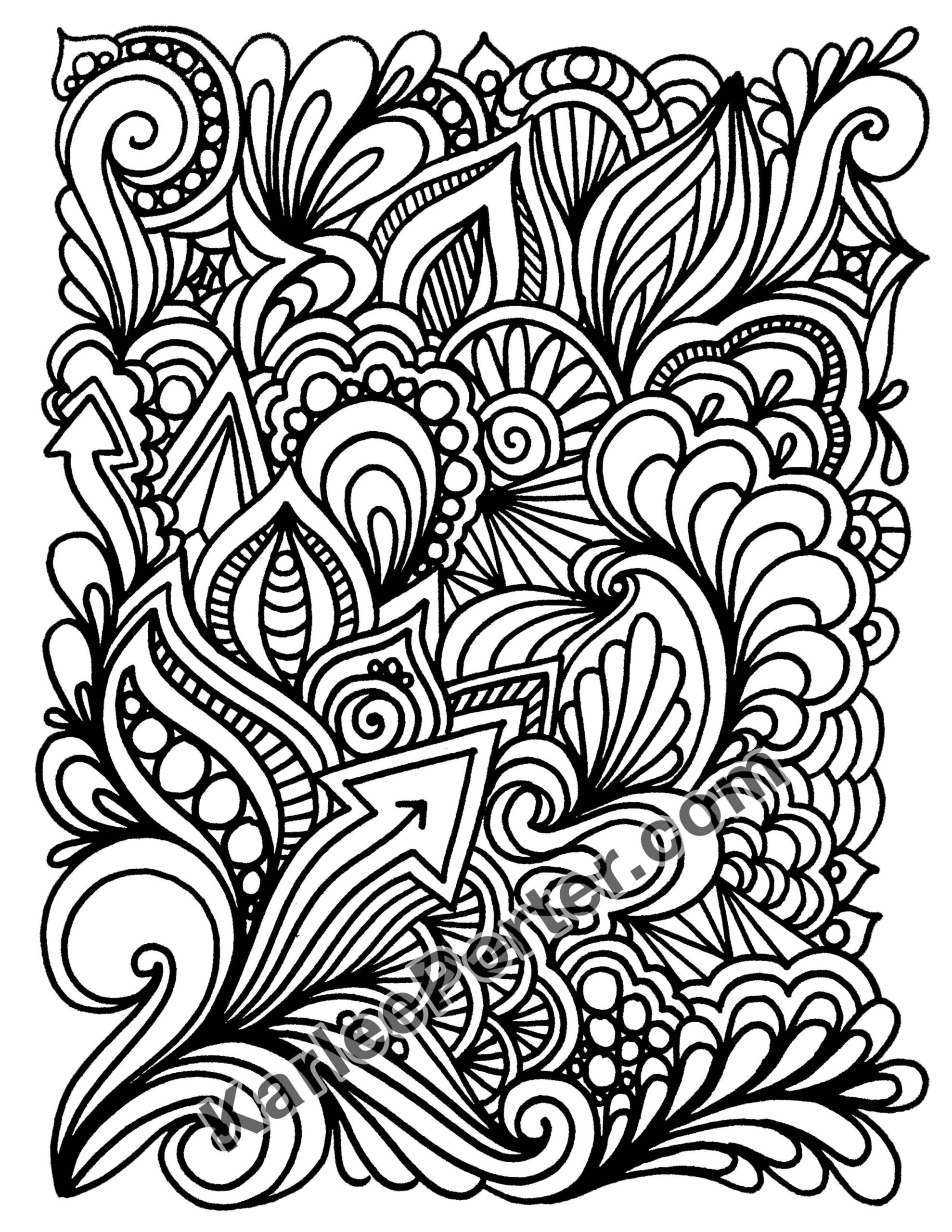 Graffiti Quilting Coloring Book Downloadable Karlee Porter