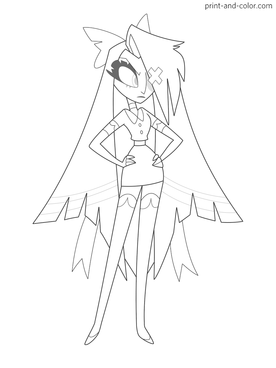 Hazbin Hotel Coloring Pages Print And Color