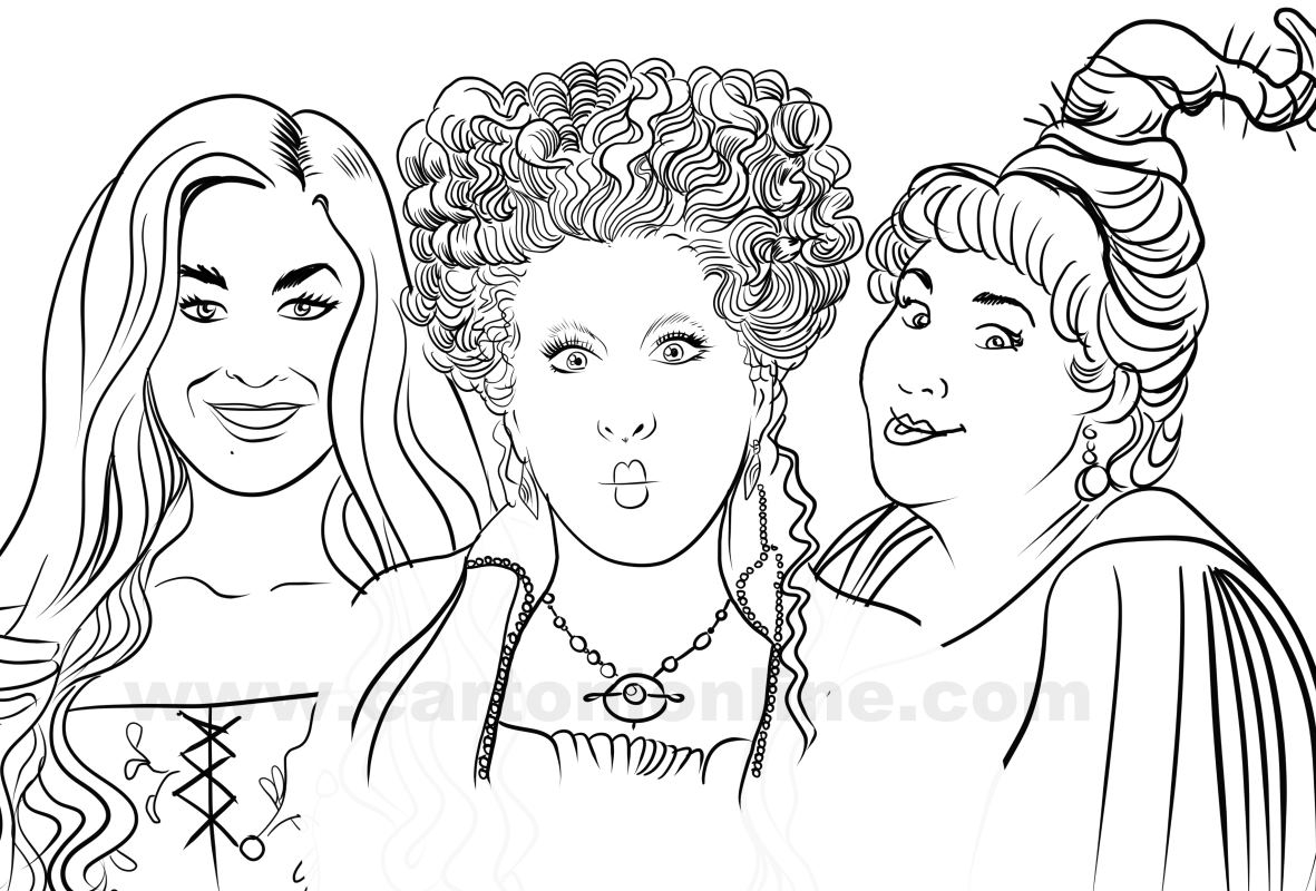 Hocus Pocus 02 From Hocus Pocus Coloring Page