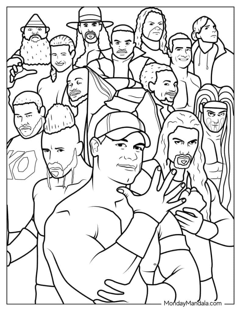 HOT Buy Wwe Coloring Pages Cheap Sale 28 Wrestling WWE Coloring Pages Free PDF Printables