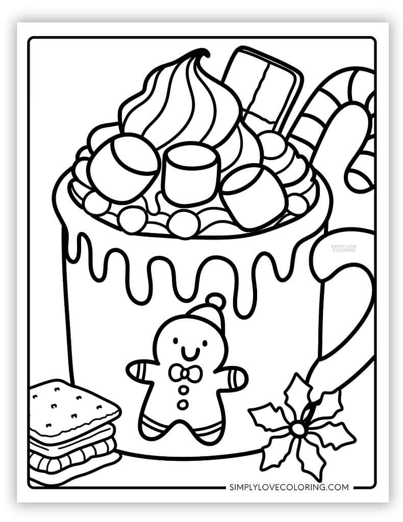 Hot Chocolate Coloring Pages Free PDF Printables Simply Love Coloring Hot Chocolate Coloring Pages Free PDF Printables Simply Love Coloring