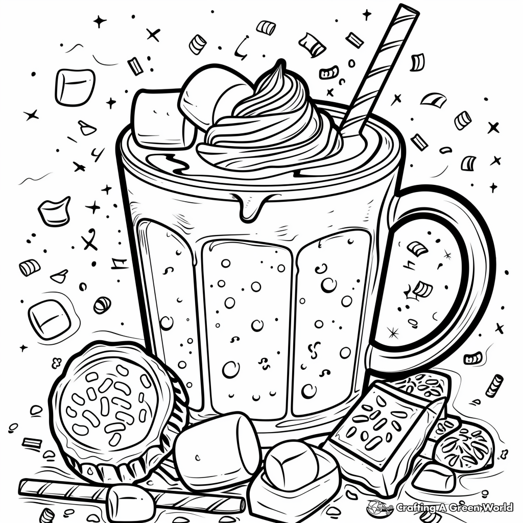 Hot Chocolate Coloring Pages Free Printable Hot Chocolate Coloring Pages Free Printable