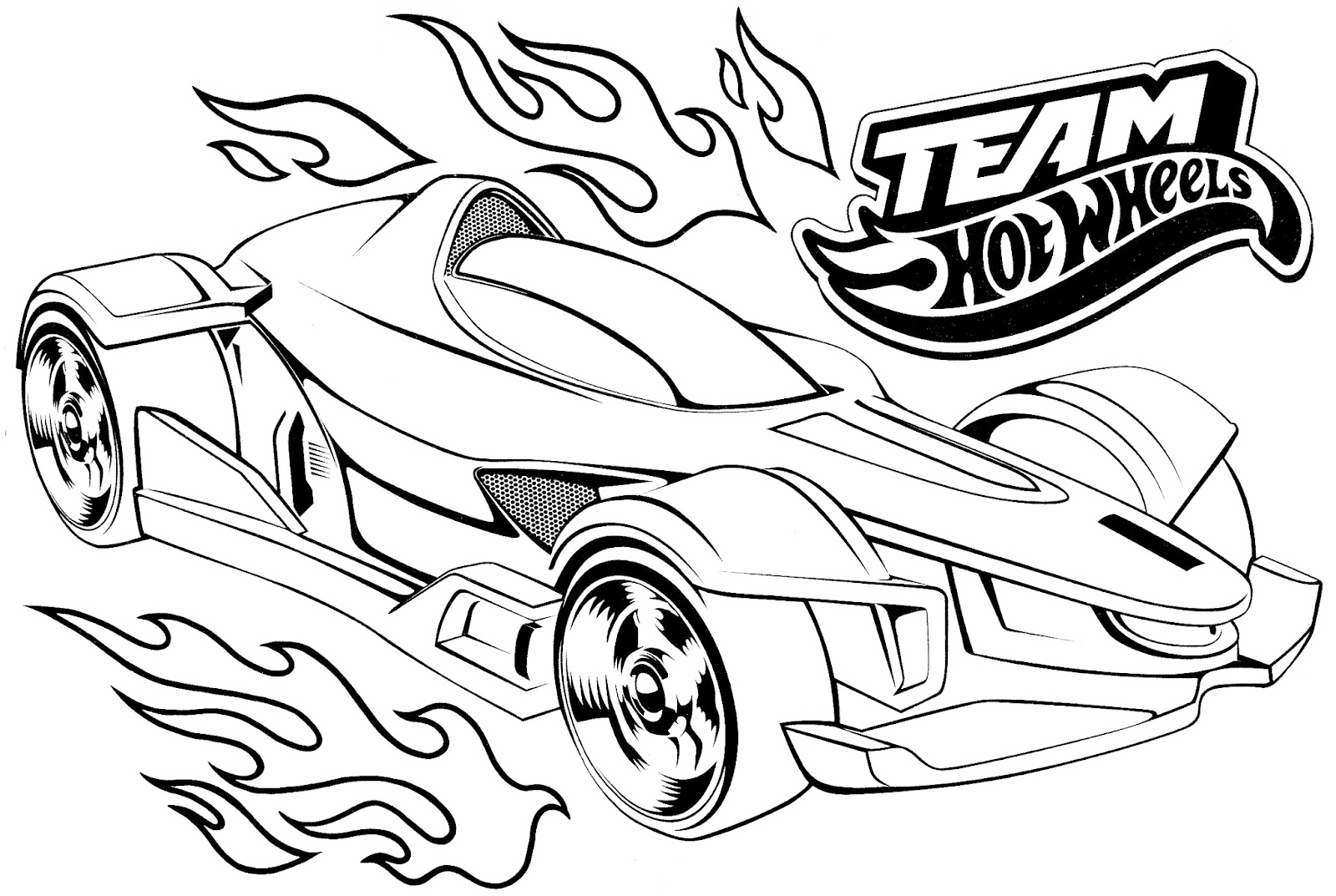 hot wheels color pages