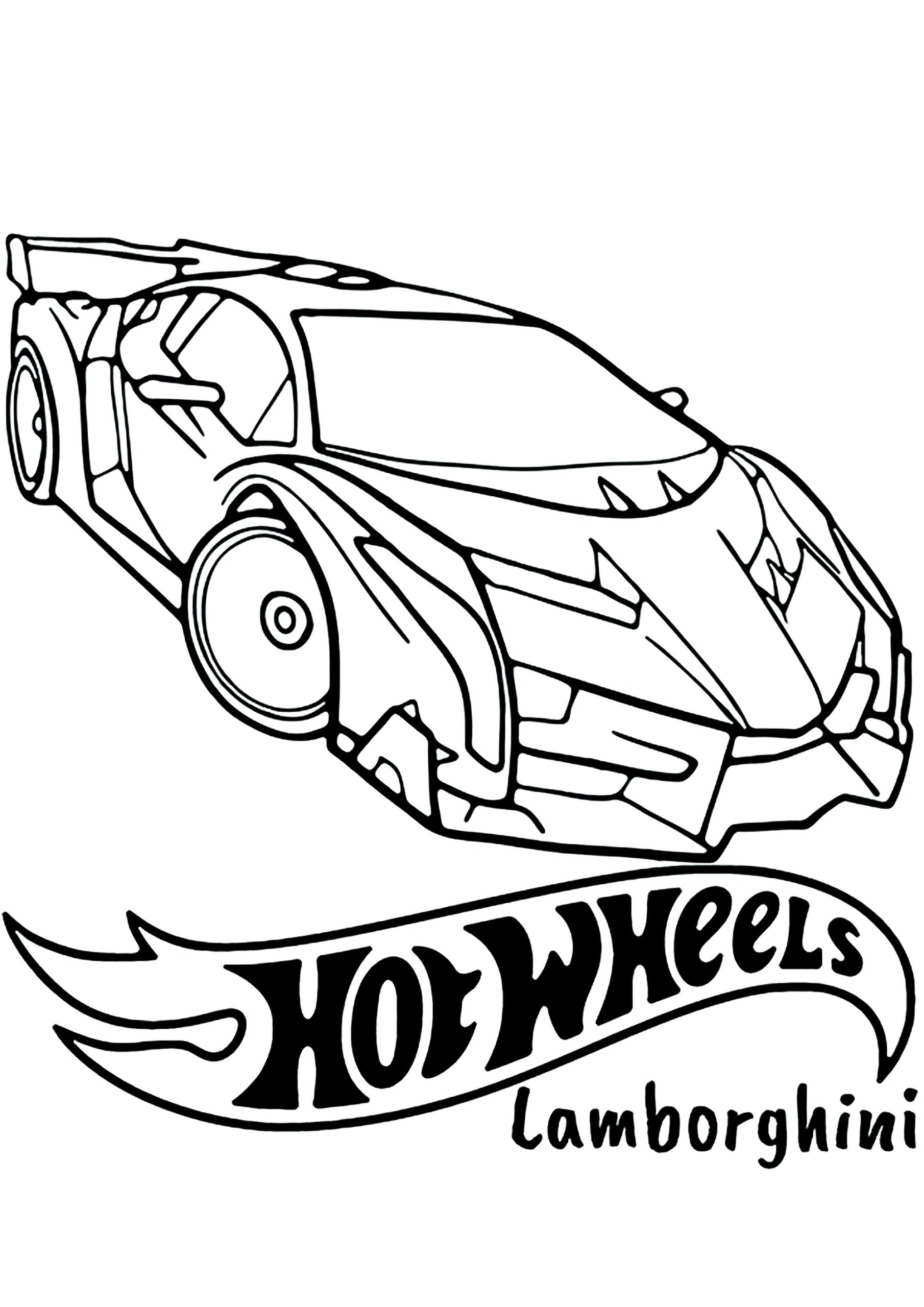 Hot Wheels Lamborghini Hot Wheels Coloring Pages