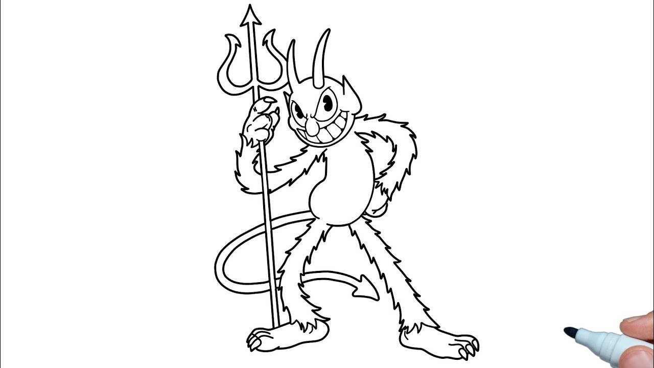 How To Draw The Devil From Cuphead Step By Step YouTube How To Draw The Devil From Cuphead Step By Step YouTube