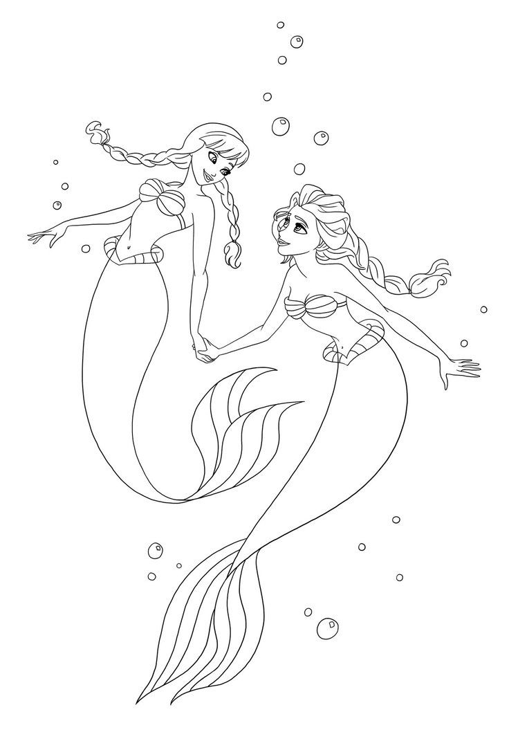 I Don t Normally Upload Linearts Separately But Heck This One Was Special To Me Anna And Elsa As Ariel Or As Regular Mermaids Whichever You Prefer Looking At Them Makes Me Happy I Don t Normally Upload Linearts Separately But Heck This One Was Special To Me Anna And Elsa As Ariel Or As Regular Mermaids Whichever You Prefer Looking At Them Makes Me Happy