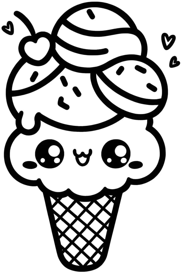 Ice Cream Coloring Pages 37 Delicious Coloring Sheets