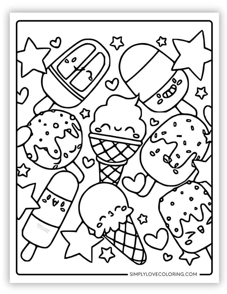Ice Cream Coloring Pages Free PDF Printables Simply Love Coloring Ice Cream Coloring Pages Free PDF Printables Simply Love Coloring