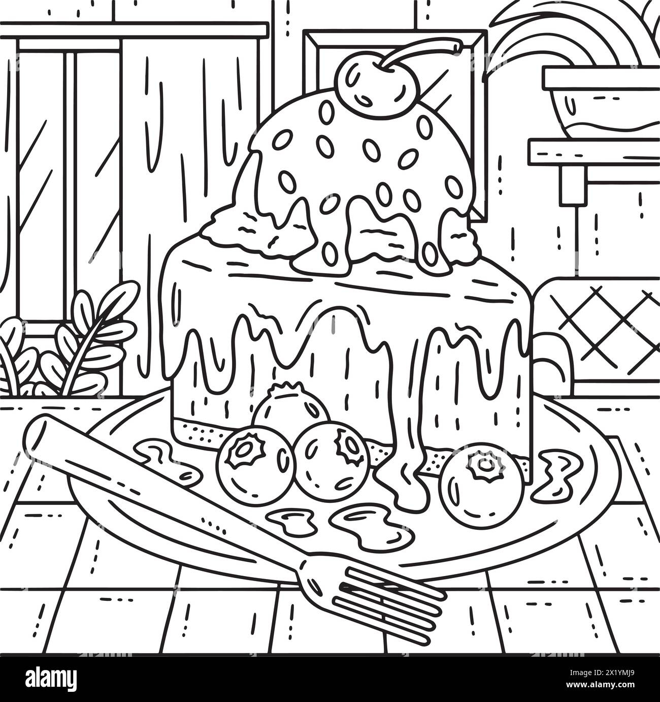 ice cream color page