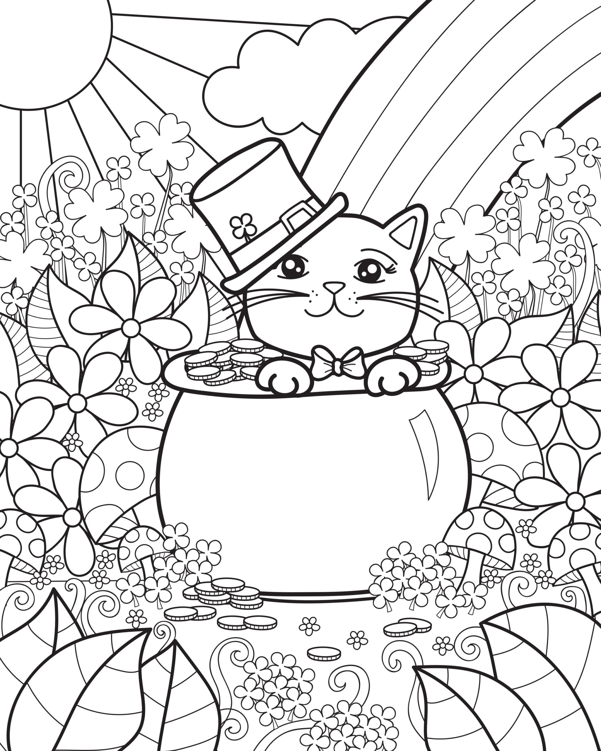 st patrick day coloring pages