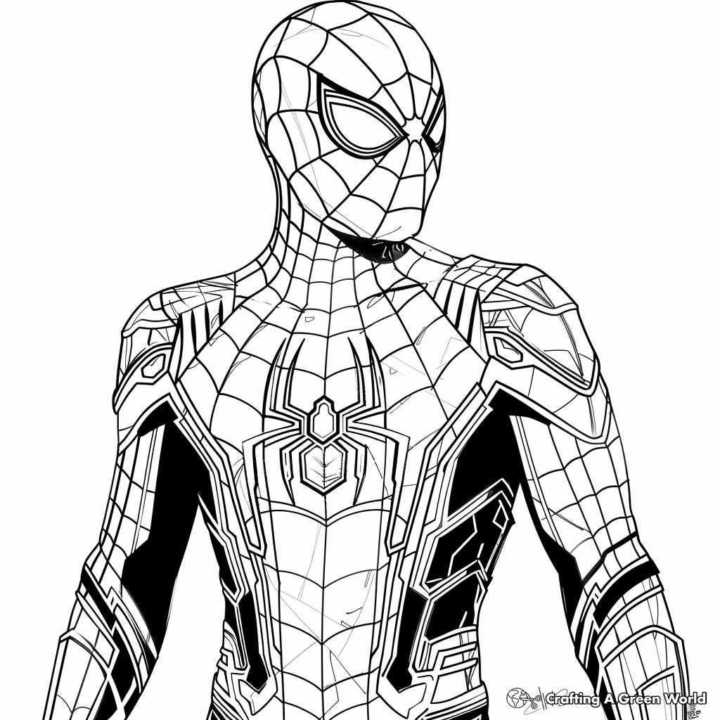 Iron Spider Coloring Pages Free Printable Iron Spider Coloring Pages Free Printable