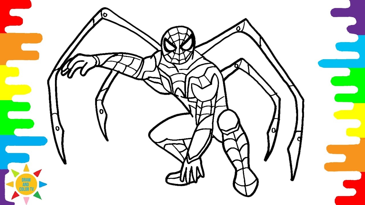 iron spider coloring pages iron spider coloring pages