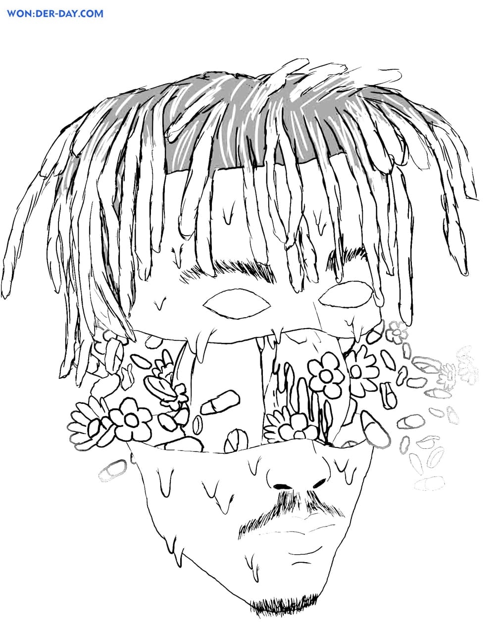 Juice WRLD Coloring Pages Free Coloring Pages