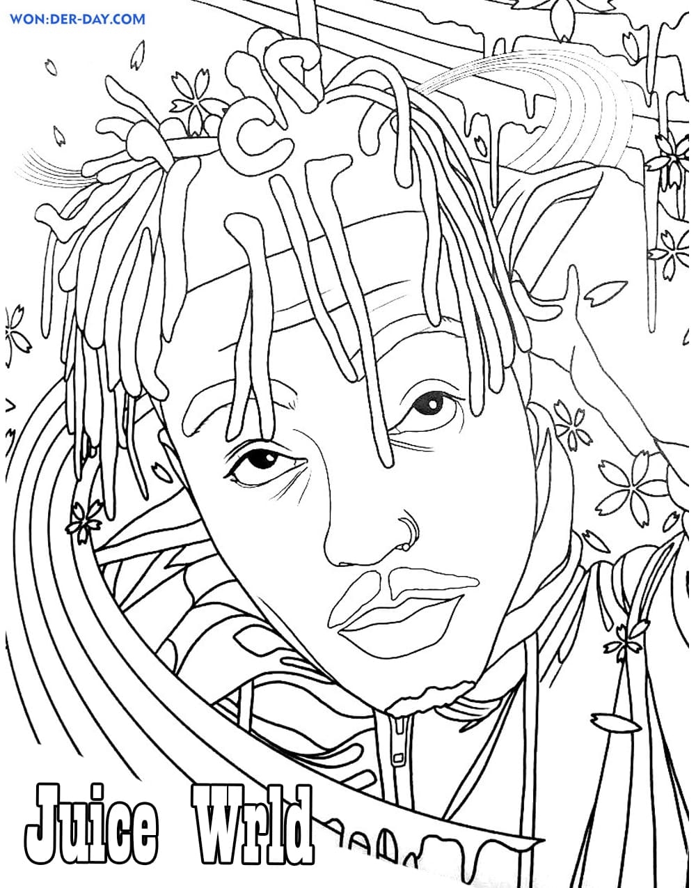 Juice WRLD Coloring Pages Free Coloring Pages