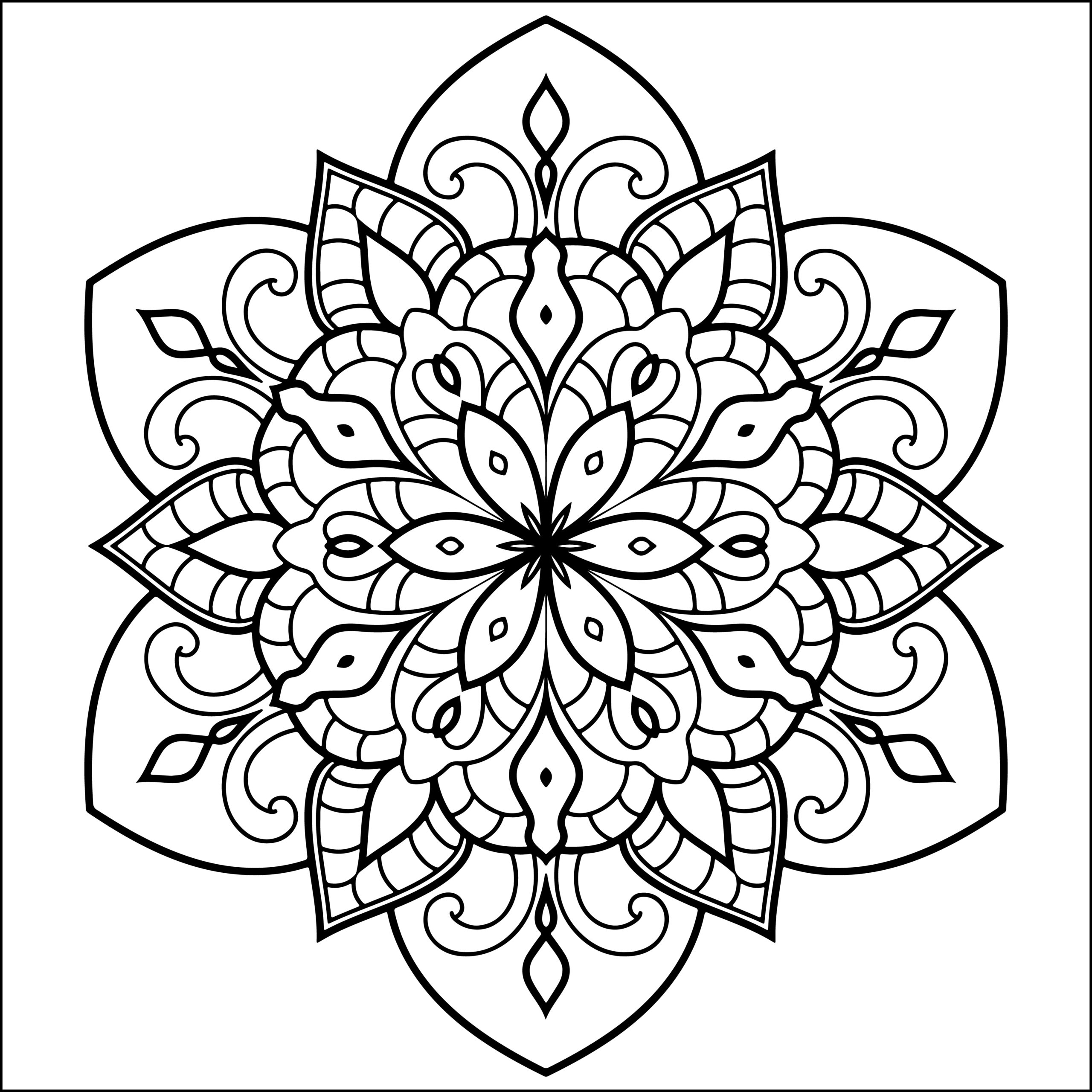 Kids Mandala Flower Coloring Book Mandala Flower Coloring Pages For Kids Made By Teachers