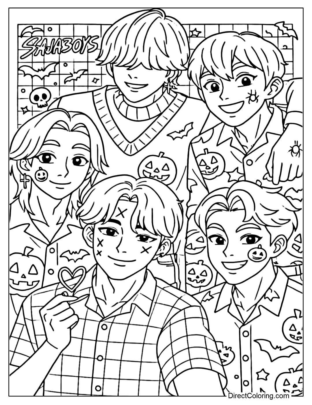 KPop Demon Hunters Coloring Pages Free PDF To Download And Print