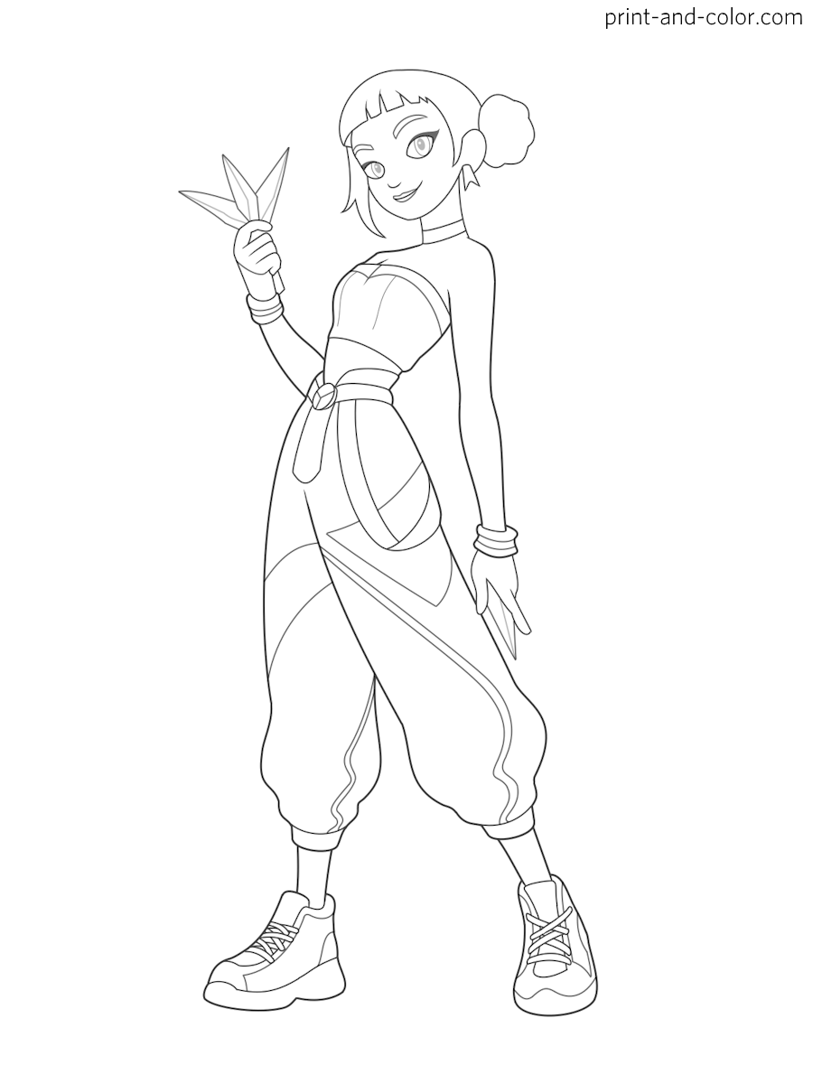 KPop Demon Hunters Coloring Pages Print And Color