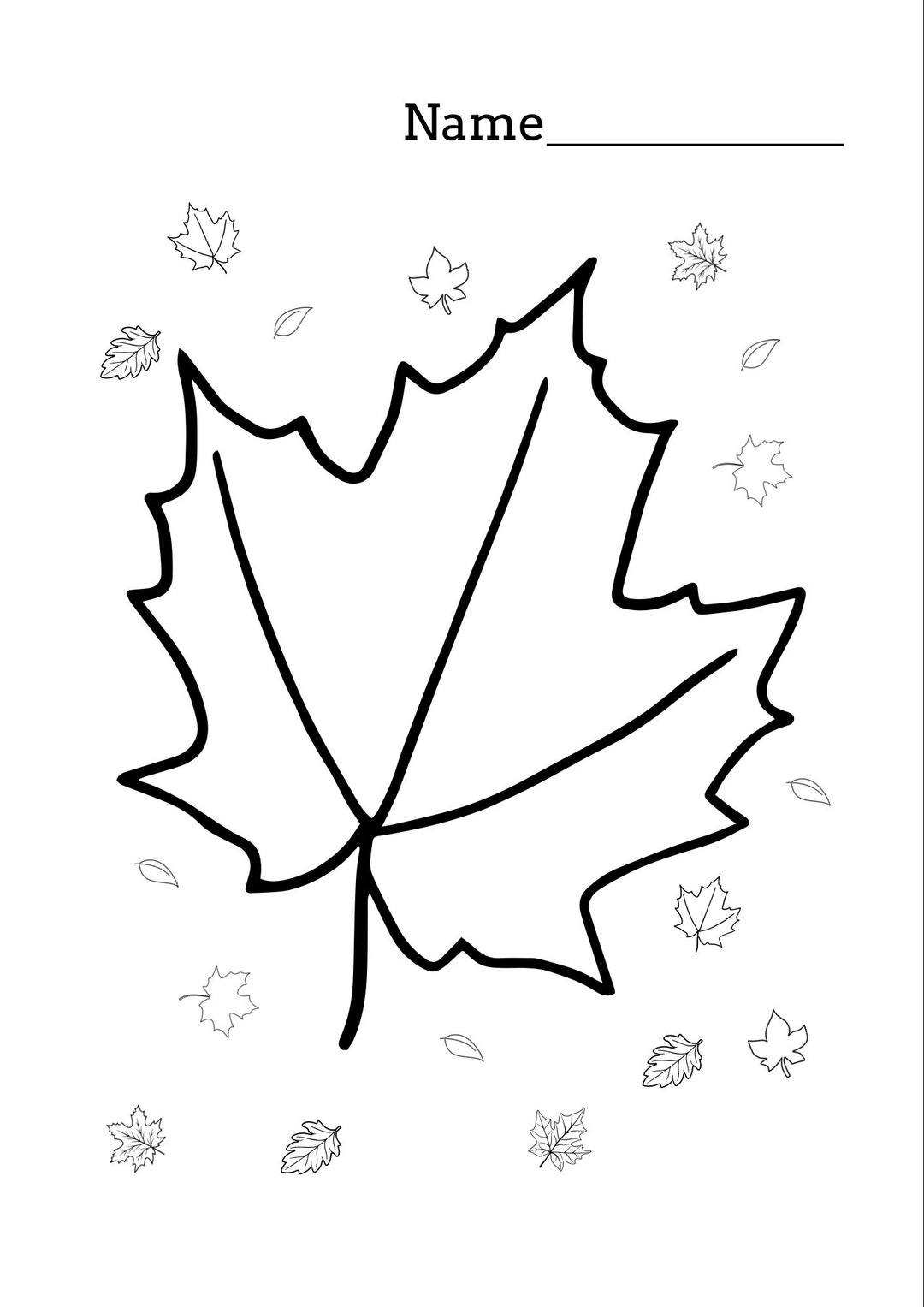 fall coloring pages preschool