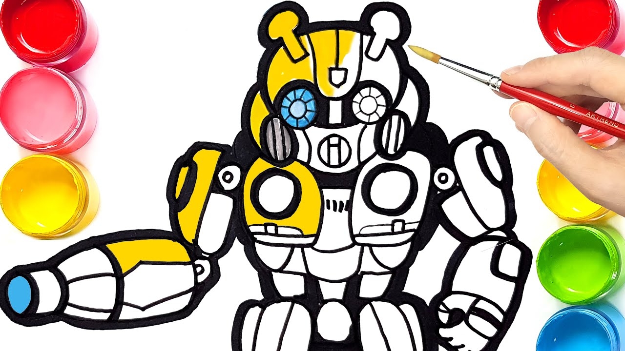 coloring pages transformers bumblebee