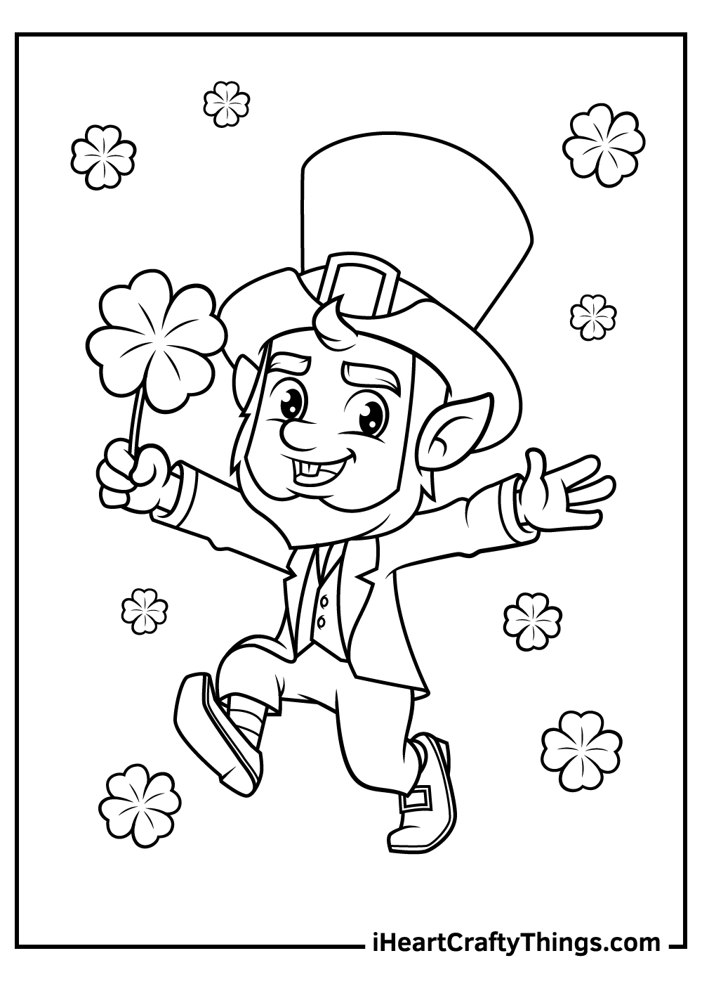 Leprechaun Coloring Pages 30 Printable PDFs For Free