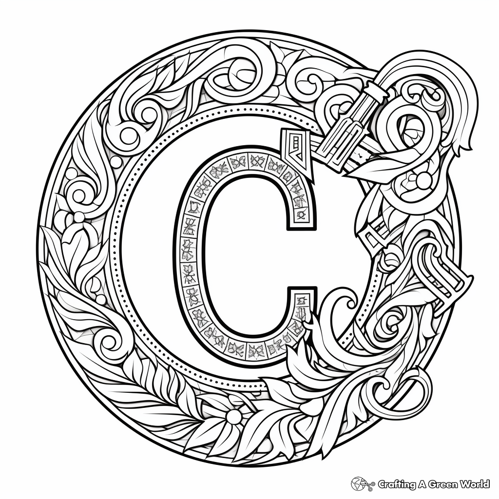 Letter C Coloring Pages Free Printable 