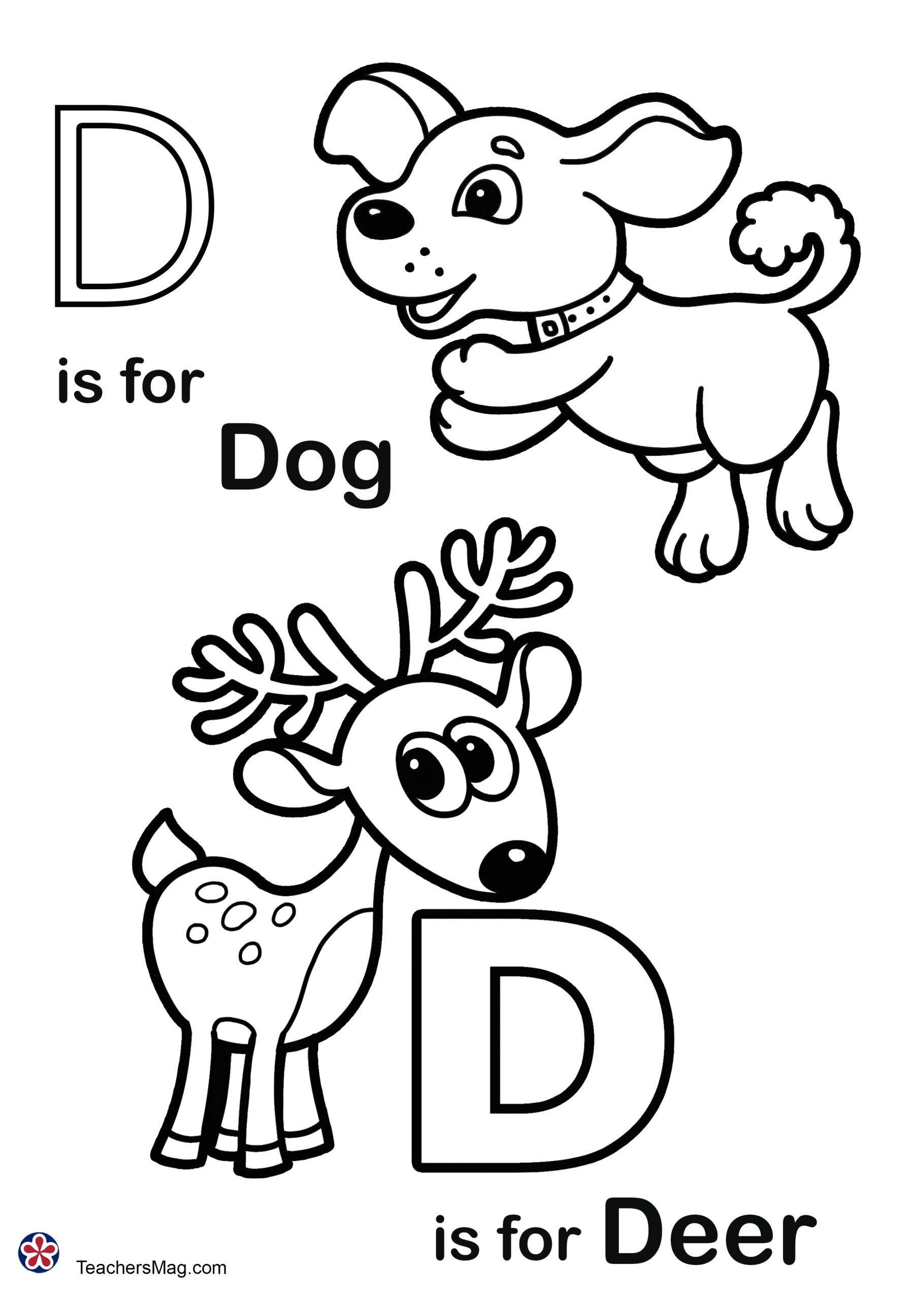 Letter D Free Worksheets TeachersMag