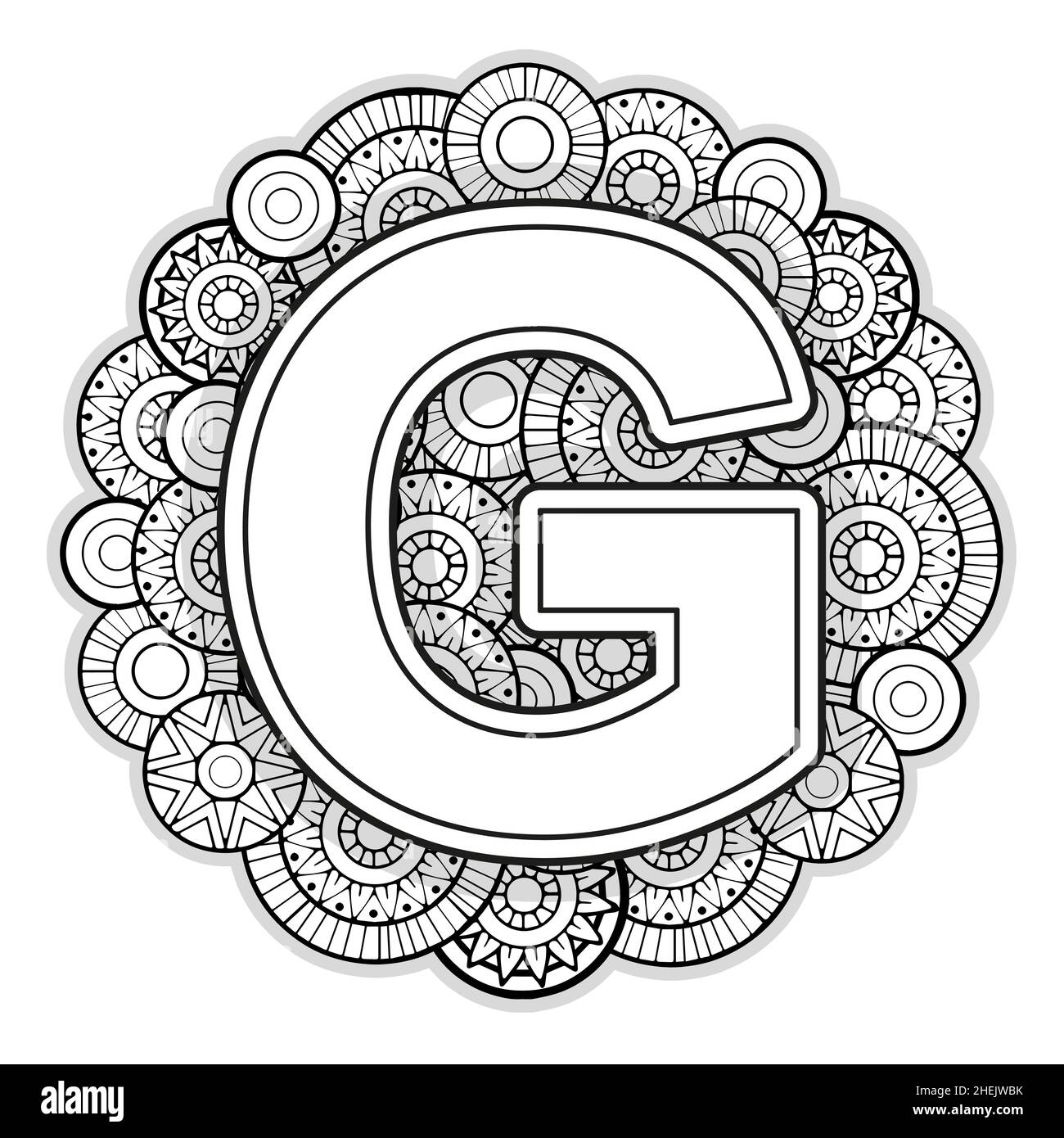 Letter G Coloring Pages Hi res Stock Photography And Images Alamy