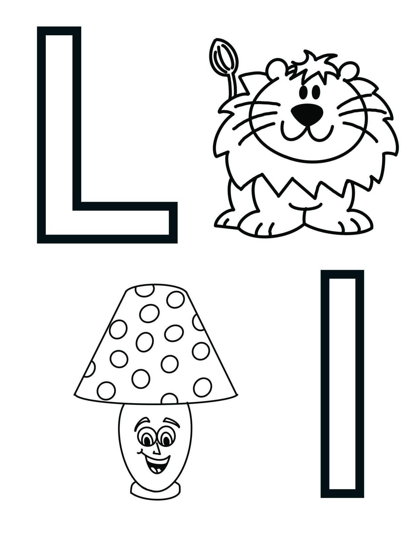 Letter L Alphabet Coloring Page Worksheet By Knox Worksheets TPT