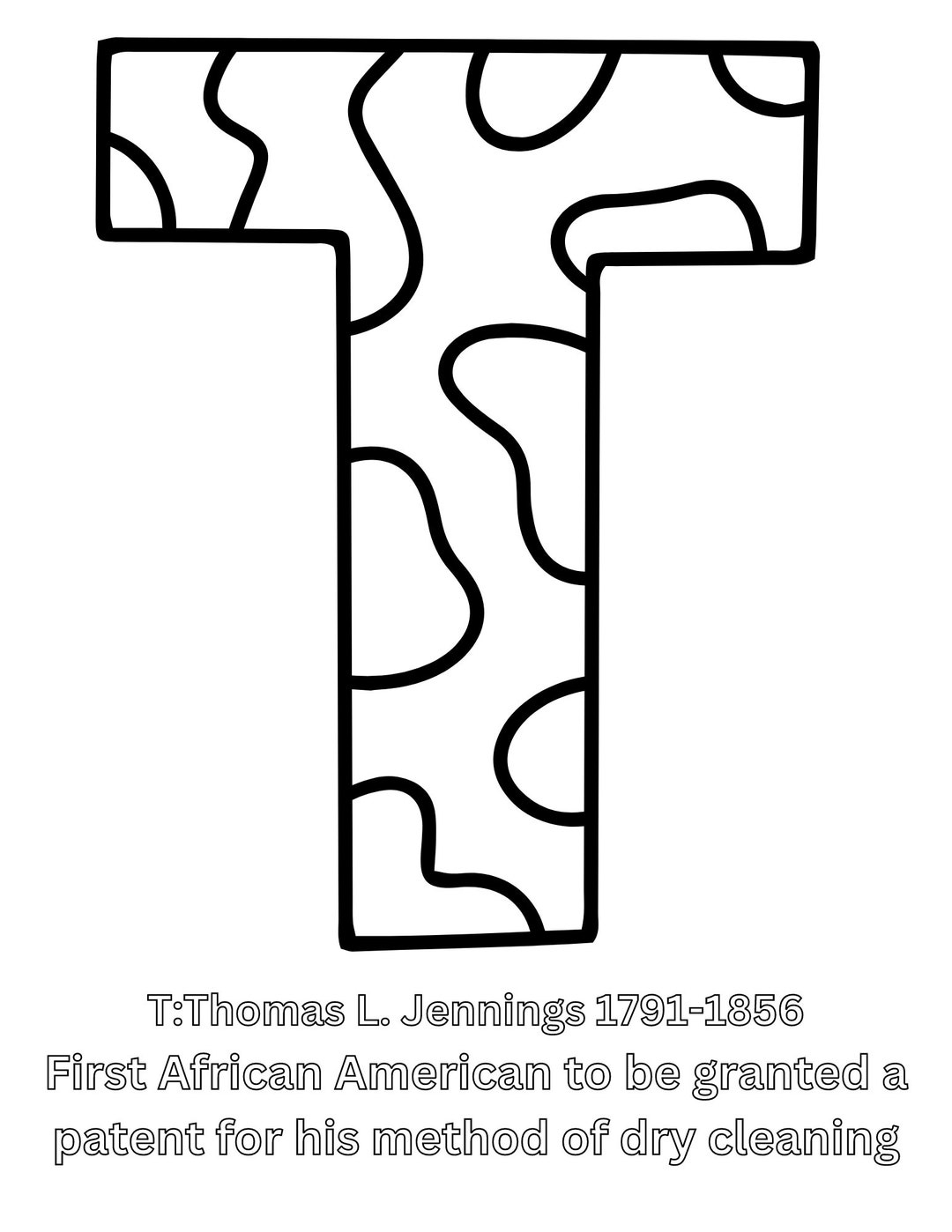 Letter T Coloring Page Etsy