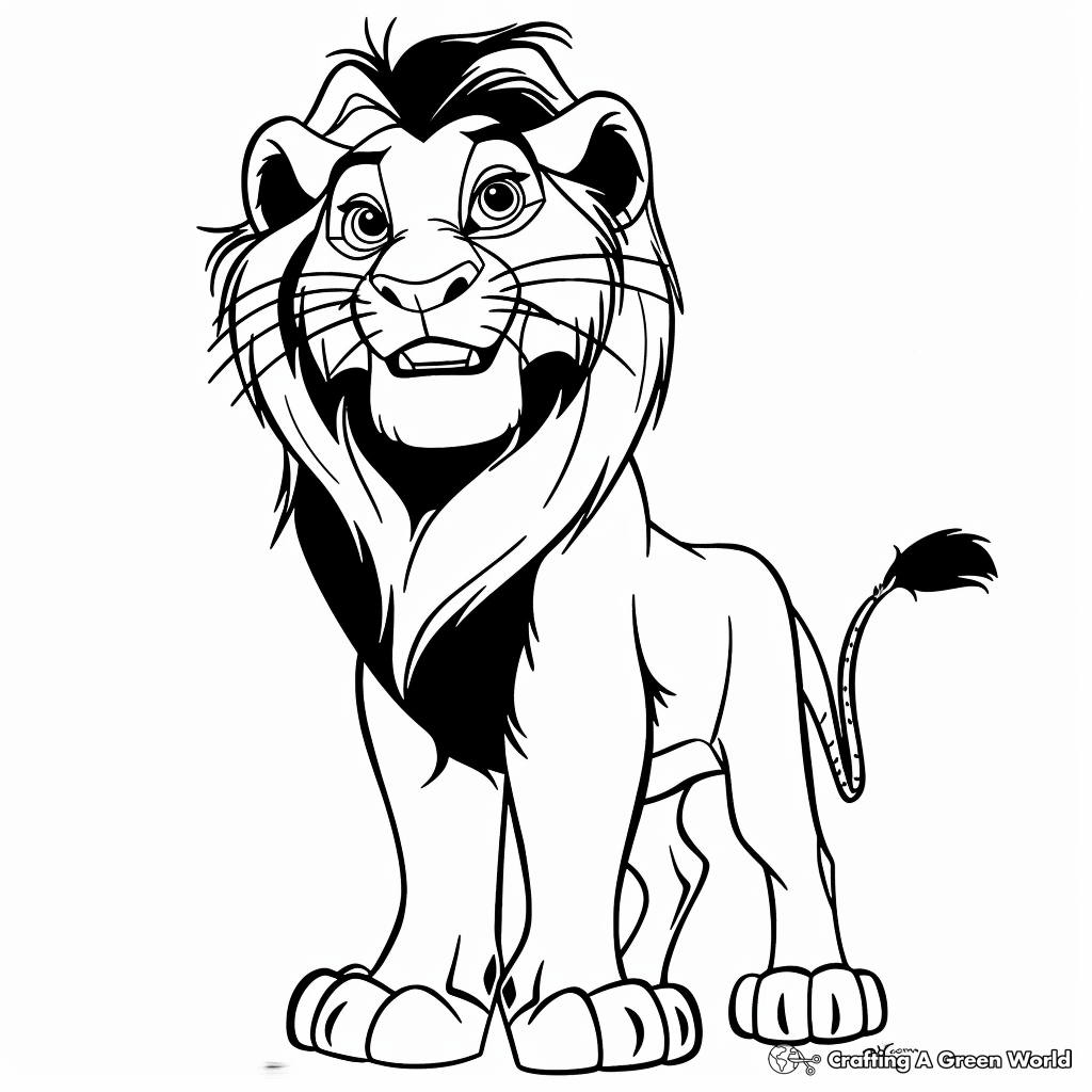 lion king mufasa coloring pages