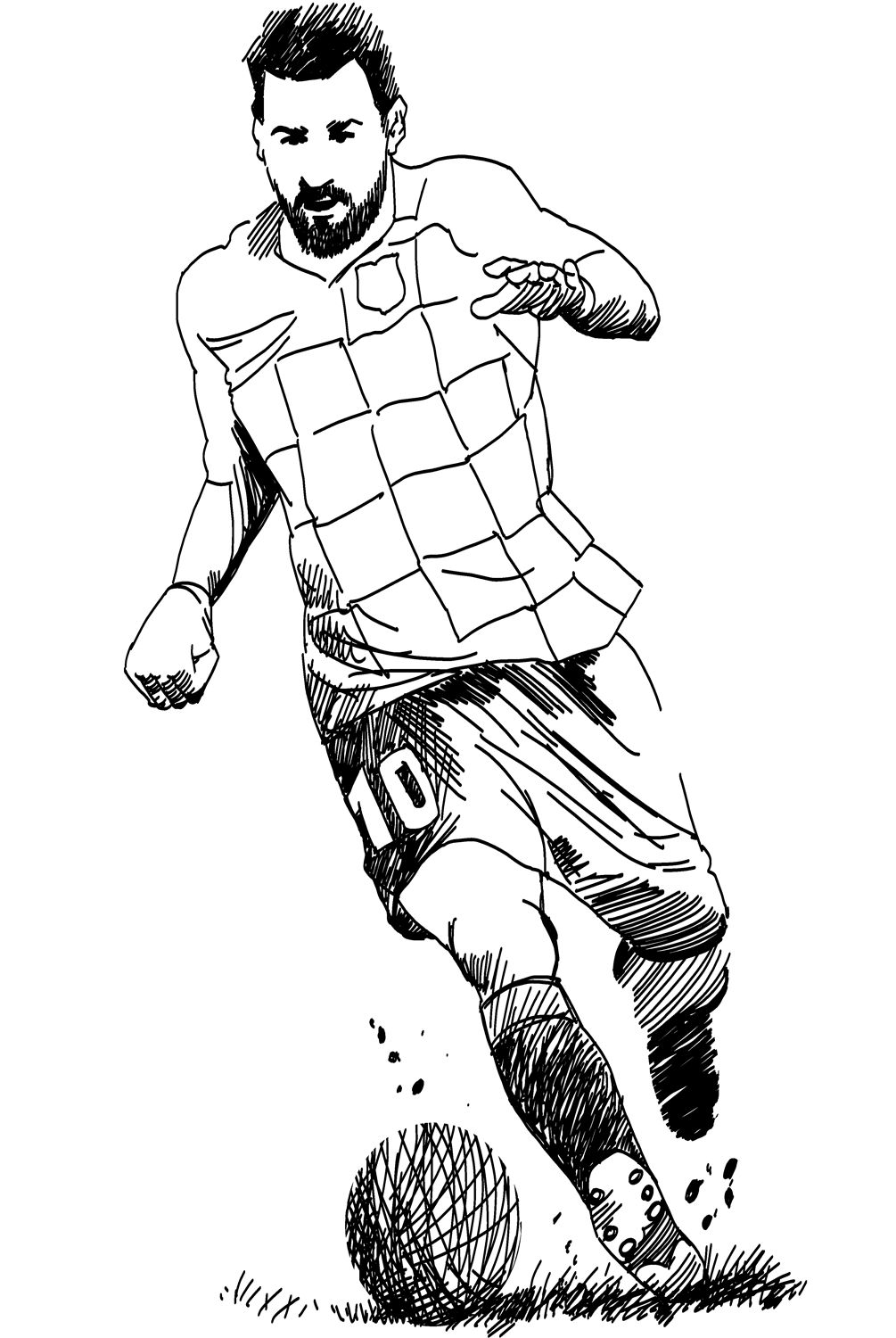 soccer messi coloring pages