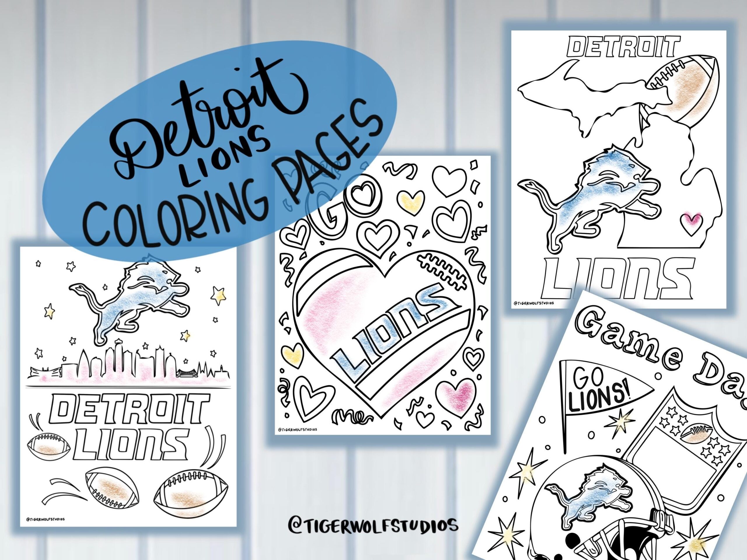 detroit lions coloring pages detroit lions coloring pages