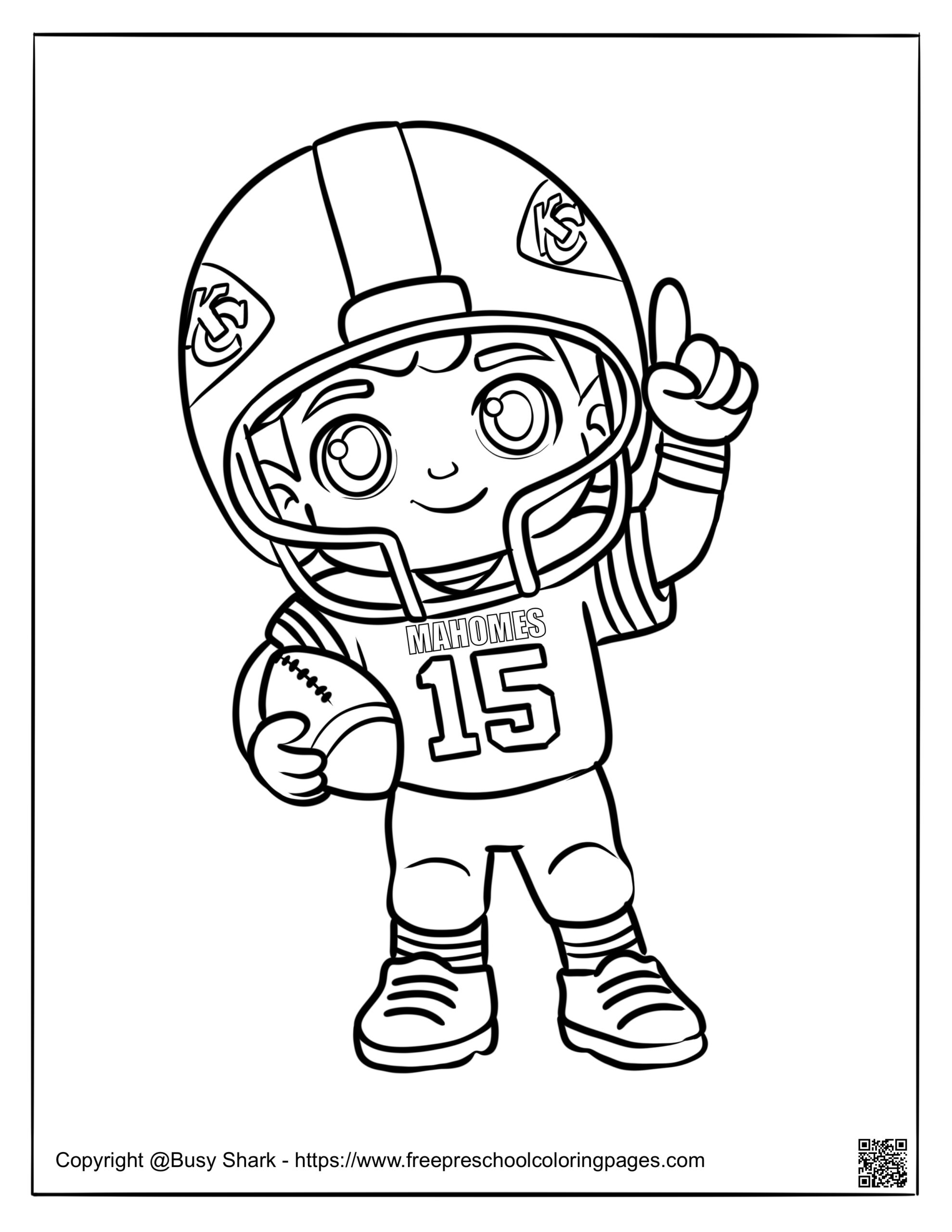 patrick mahomes coloring pages