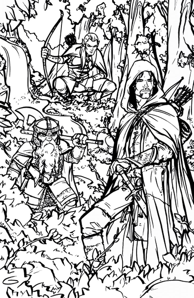 Lord Of The Rings Coloring Pages Coloring Book Pages Adult Coloring Pages Coloring Books