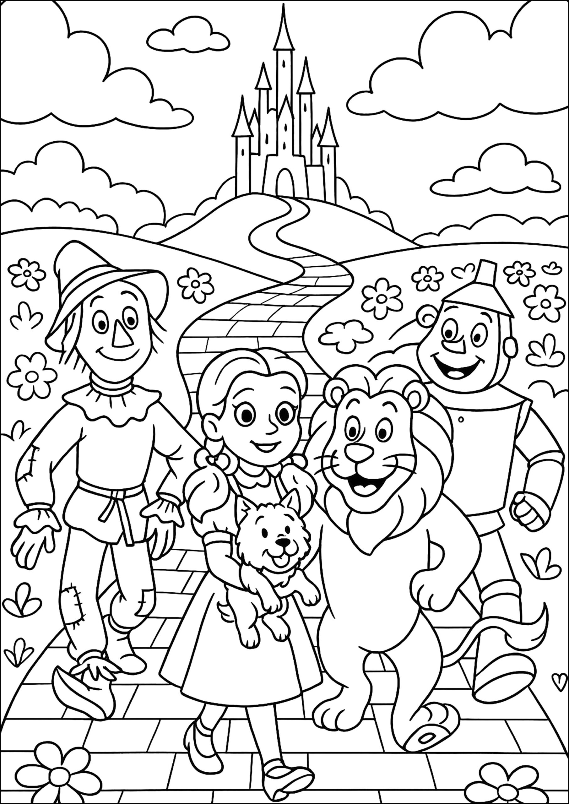 Magical Adventure In The Land Of Oz The Wizard Of Oz Coloring Pages Magical Adventure In The Land Of Oz The Wizard Of Oz Coloring Pages