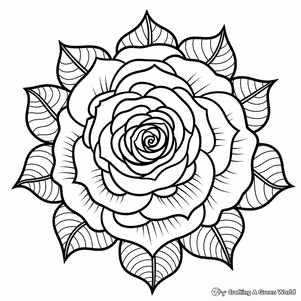 Mandala Flower Coloring Pages Free Printable 
